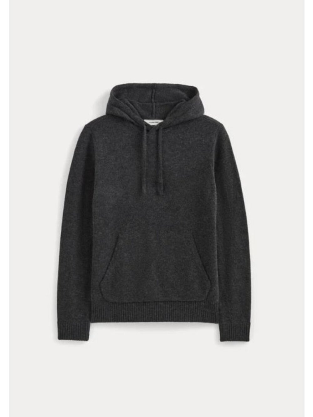 Everlane The Felted Merino Hoodie Sweater Charcoal Gray Size M NWT